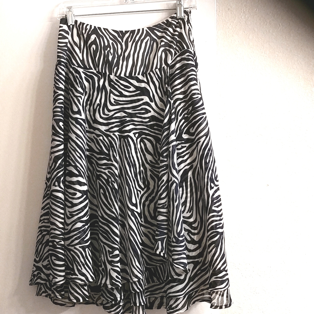 Zebra Print Skirt